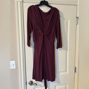 Burgundy/Plum midi dress XL